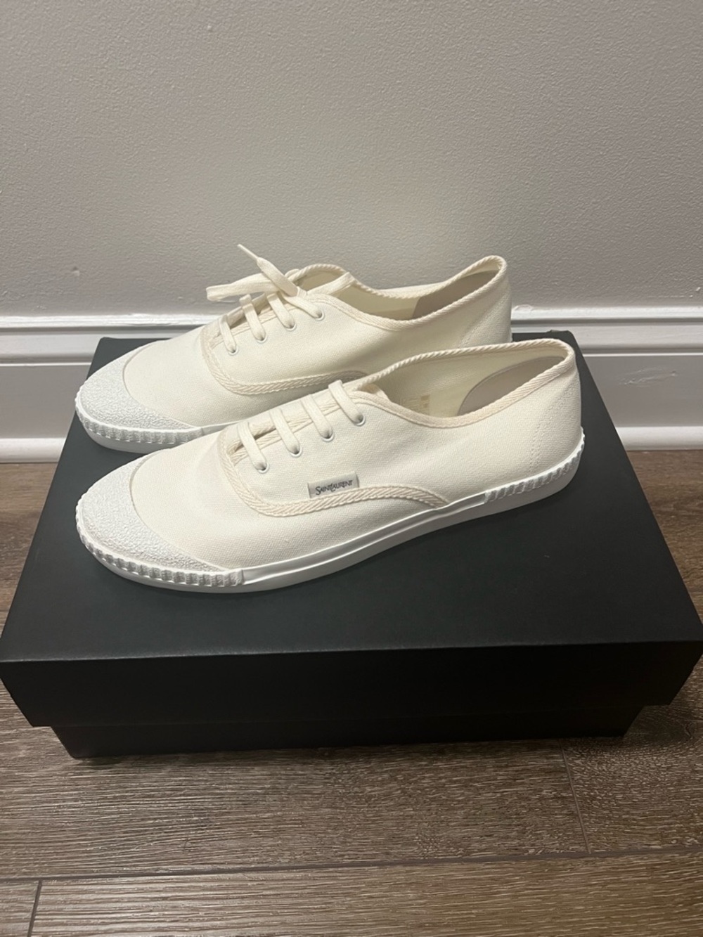 Saint Laurent Wes Canvas Sneakers - Picture 3 of 9